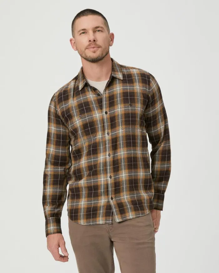 PAIGE Shirts Men Everett Shirt 8211 Aged Cocoa
