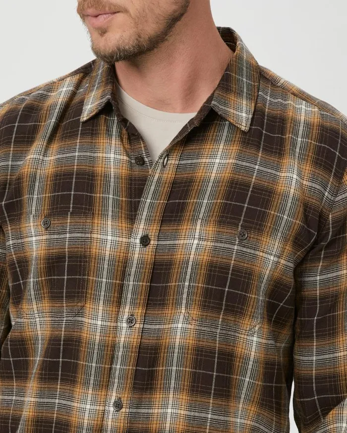 PAIGE Shirts Men Everett Shirt 8211 Aged Cocoa PAIGE Shirts Men Everett Shirt 8211 Aged Cocoa