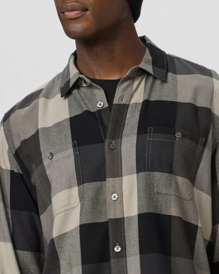 PAIGE Shirts Men Everett Shirt 8211 Winter Shale PAIGE Shirts Men Everett Shirt 8211 Winter Shale
