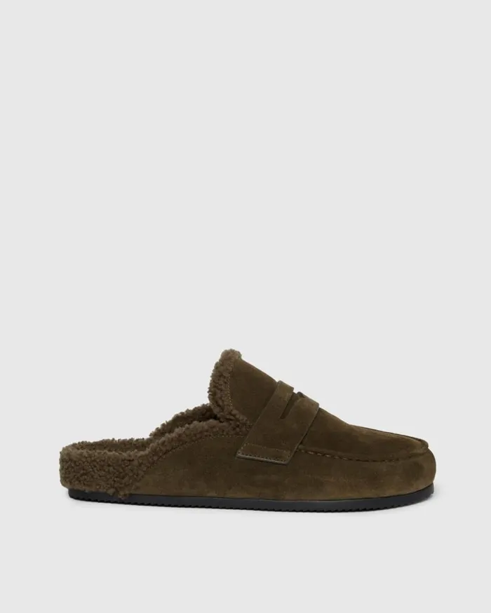 PAIGE Shoes Men Wynn Loafer 8211 Army Suede