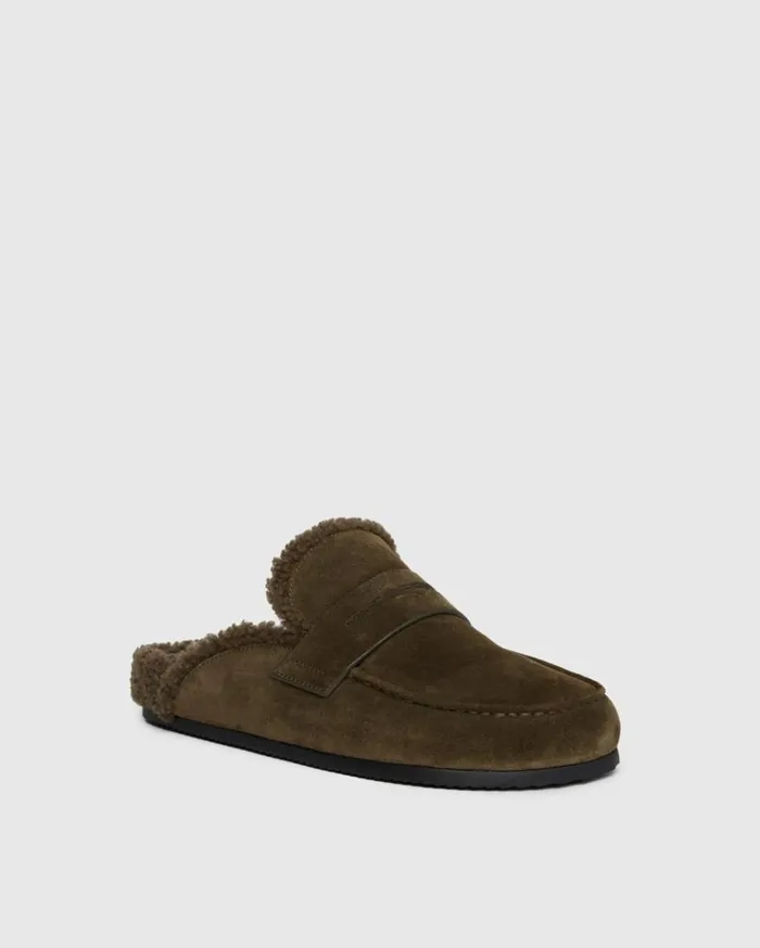 PAIGE Shoes Men Wynn Loafer 8211 Army Suede PAIGE Shoes Men Wynn Loafer 8211 Army Suede