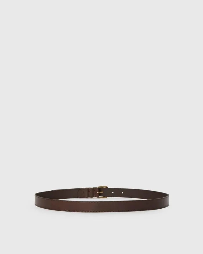 PAIGE Shop Belts Women Exclusive Hunter Belt 8211 Mahogany Leather PAIGE Shop Belts Women Exclusive Hunter Belt 8211 Mahogany Leather