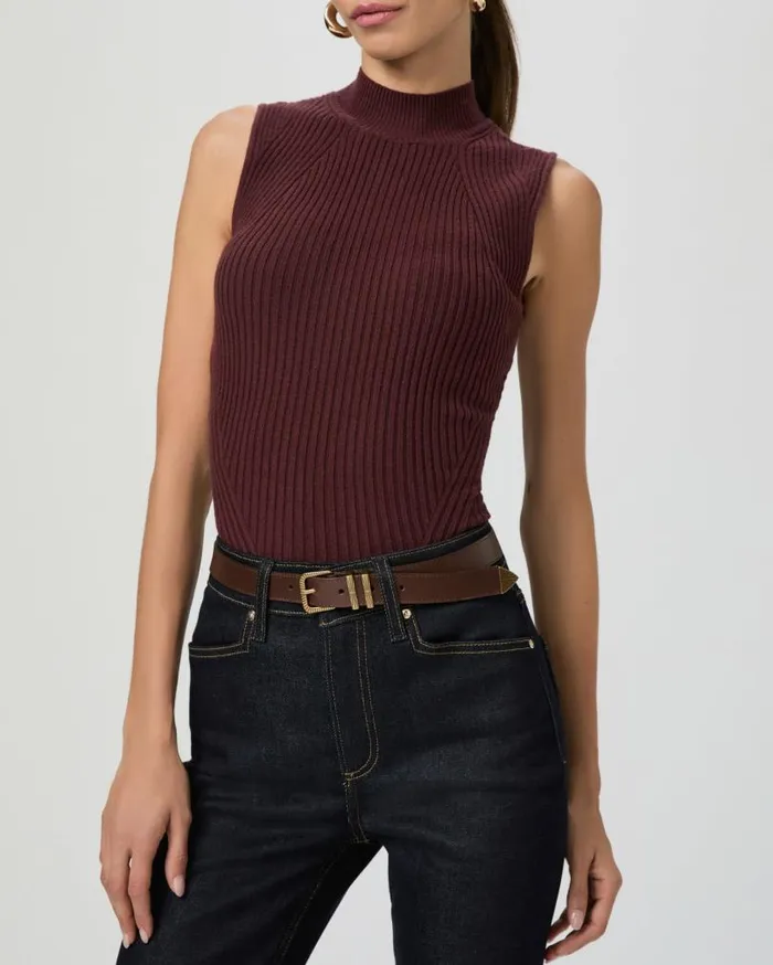 PAIGE Shop Belts Women Exclusive Hunter Belt 8211 Mahogany Leather PAIGE Shop Belts Women Exclusive Hunter Belt 8211 Mahogany Leather