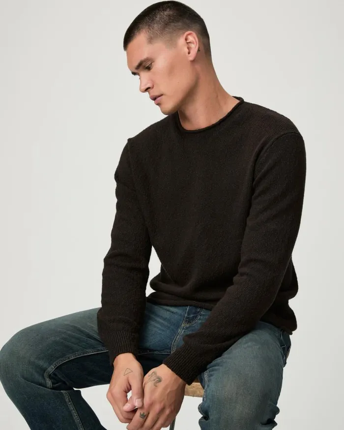 PAIGE Sweaters and Sweatshirts Men Ferguson Sweater 8211 Burnt Cocoa