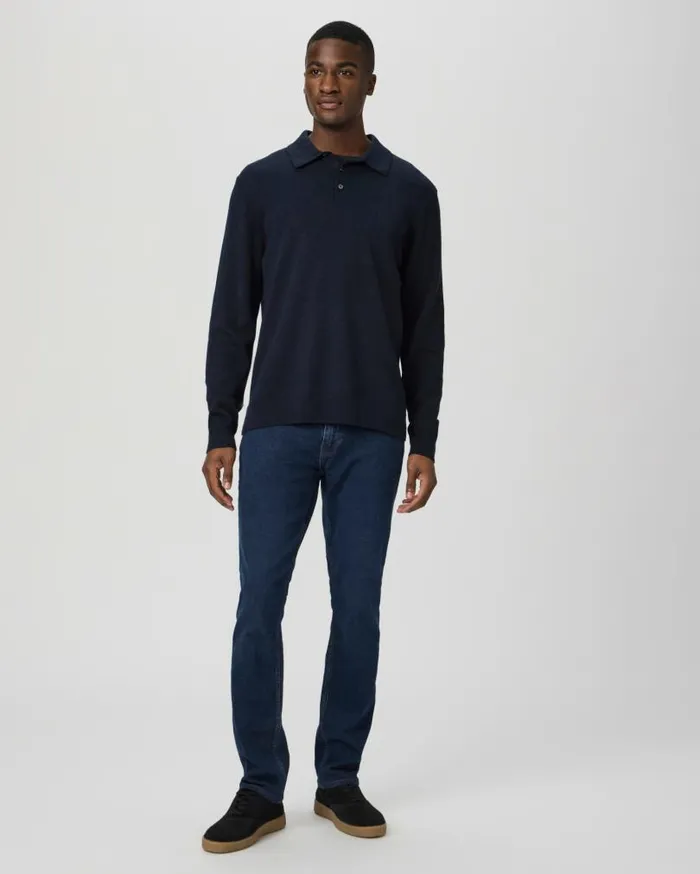 PAIGE Sweaters and Sweatshirts Men Finsbury Sweater Polo 8211 Deep Anchor
