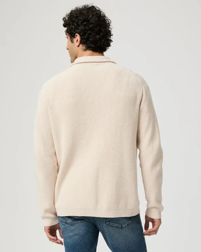 PAIGE Sweaters and Sweatshirts Men Icon Capsule Groveland Cardigan 8211 Pale Khaki Multi