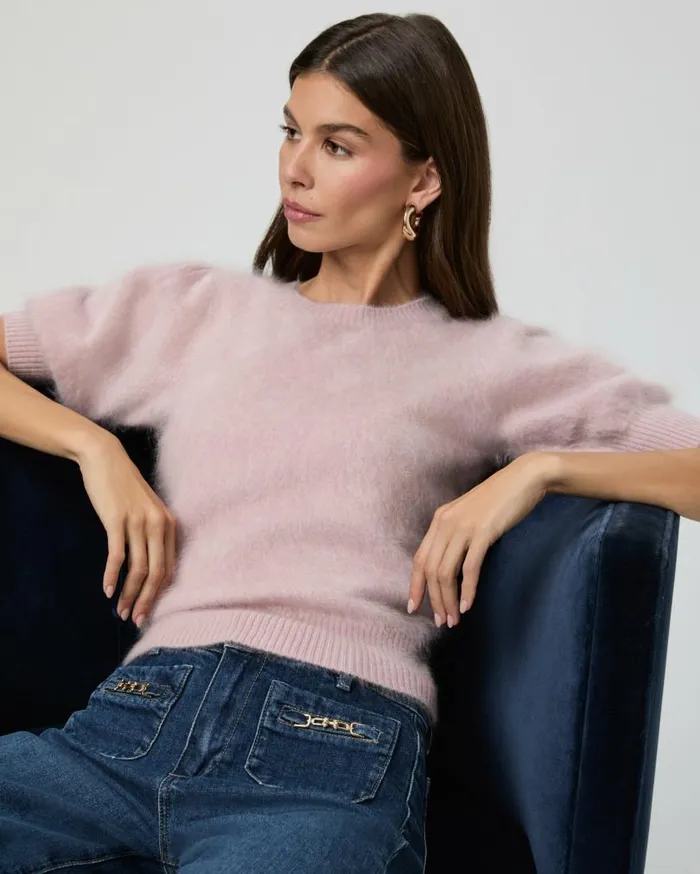 PAIGE Sweaters and Sweatshirts Women Gladiolus Sweater 8211 Blush Tint Cashmere PAIGE Sweaters and Sweatshirts Women Gladiolus Sweater 8211 Blush Tint Cashmere
