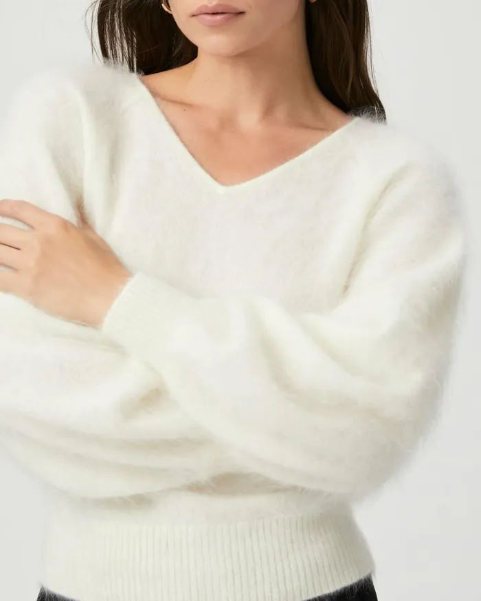 PAIGE Sweaters and Sweatshirts Women Opaline Sweater 8211 Ivory Cashmere PAIGE Sweaters and Sweatshirts Women Opaline Sweater 8211 Ivory Cashmere