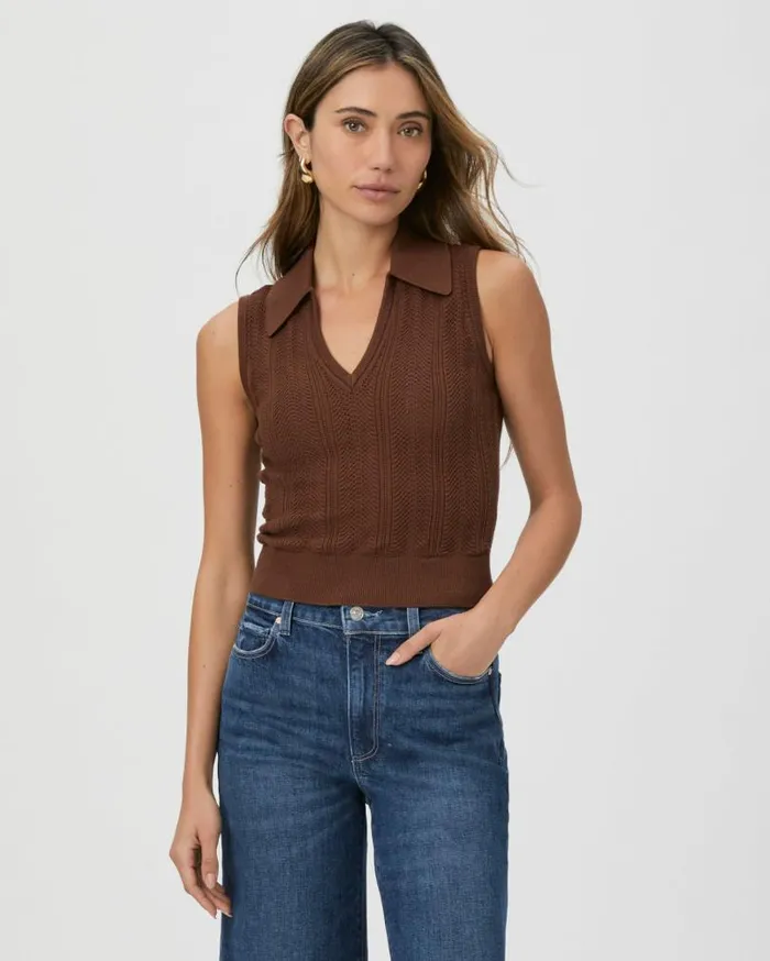 PAIGE Sweaters and Sweatshirts Women Rossana Sweater Tank 8211 Landslide