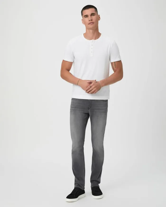 PAIGE Tees Men Harwood Short Sleeve Henley 8211 Fresh White PAIGE Tees Men Harwood Short Sleeve Henley 8211 Fresh White