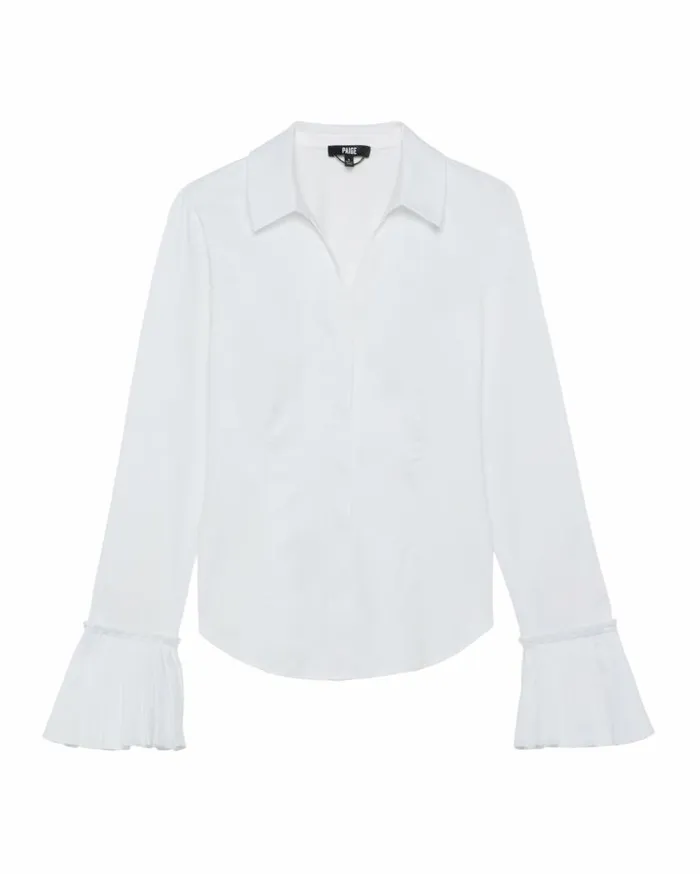 PAIGE Tops and Blouses Women 20th Anniversary Capsule Vendome Shirt 8211 Blanc De Blanc