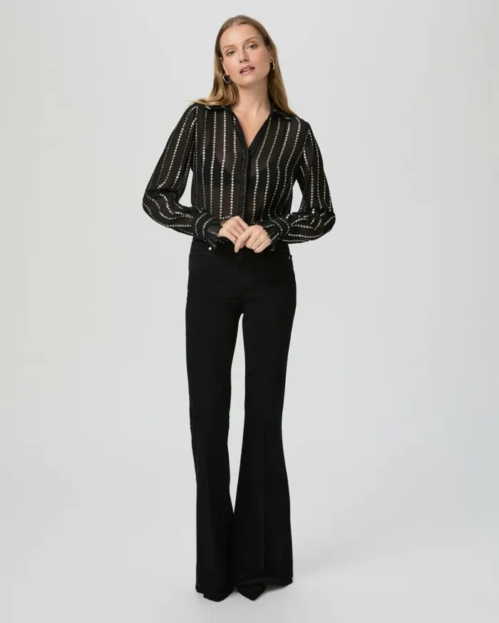 PAIGE Tops and Blouses Women Sosa Blouse 8211 Black PAIGE Tops and Blouses Women Sosa Blouse 8211 Black