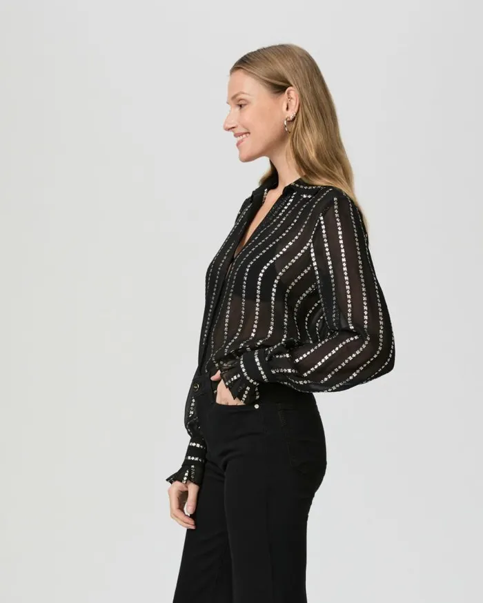 PAIGE Tops and Blouses Women Sosa Blouse 8211 Black PAIGE Tops and Blouses Women Sosa Blouse 8211 Black