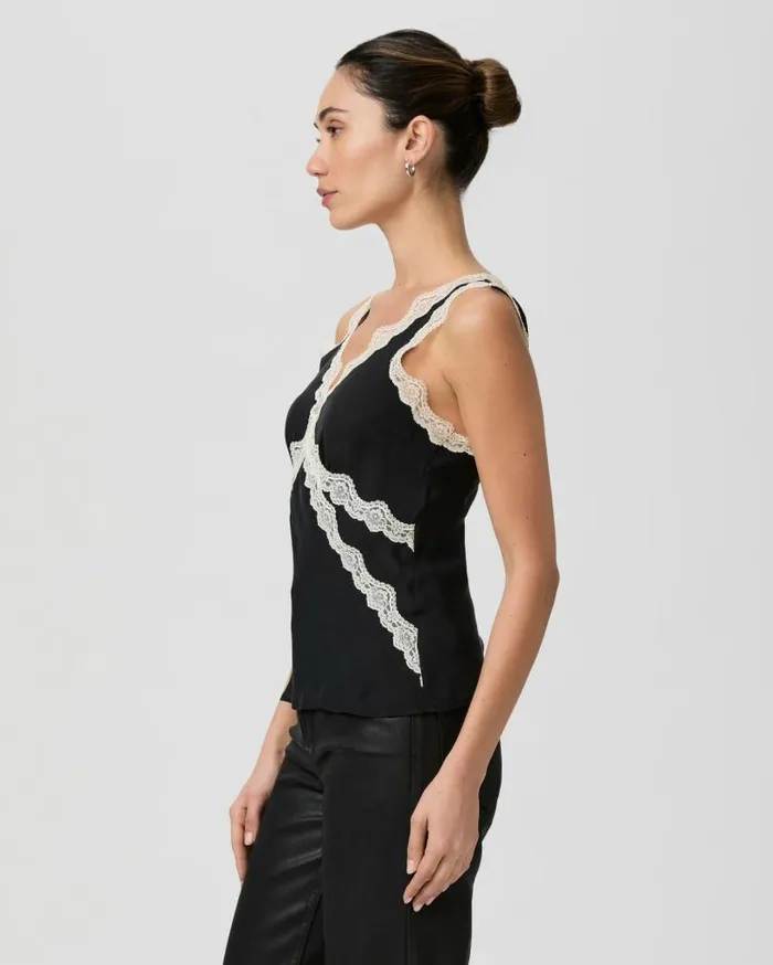 PAIGE Tops and Blouses Women Terezia Top 8211 Black Silk PAIGE Tops and Blouses Women Terezia Top 8211 Black Silk