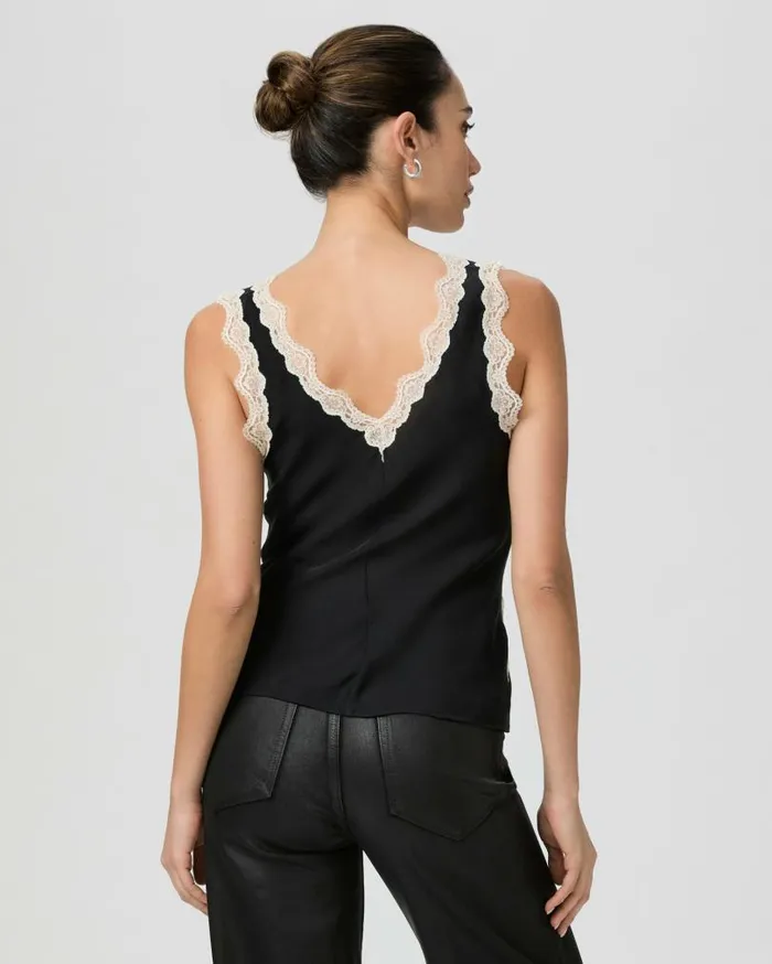 PAIGE Tops and Blouses Women Terezia Top 8211 Black Silk PAIGE Tops and Blouses Women Terezia Top 8211 Black Silk