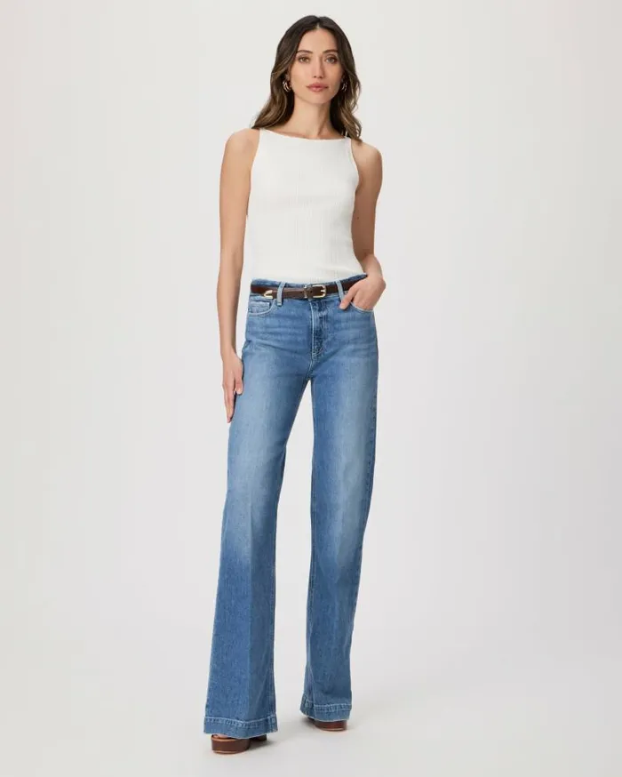 PAIGE Wide Leg Women Leenah Wide Leg Jean 8211 Volar Distresssed