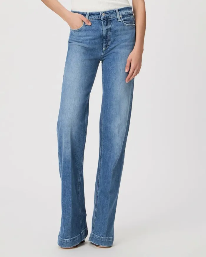 PAIGE Wide Leg Women Leenah Wide Leg Jean 8211 Volar Distresssed PAIGE Wide Leg Women Leenah Wide Leg Jean 8211 Volar Distresssed