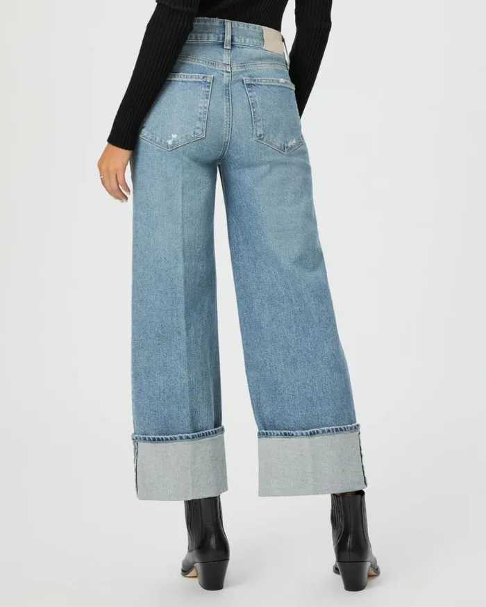 PAIGE Wide Leg Women Sasha Ankle Wide Leg Jean 8211 Storybook Distressed PAIGE Wide Leg Women Sasha Ankle Wide Leg Jean 8211 Storybook Distressed