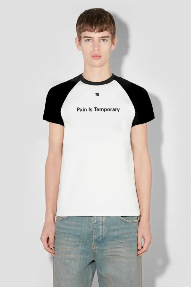 Pain Is Temporary Raglan TShirt Off White Men MISBHV TShirts