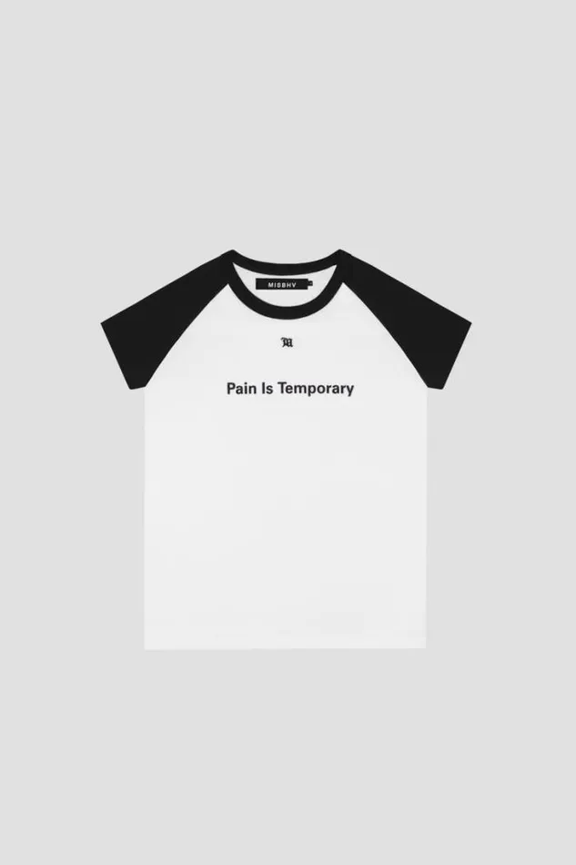 Pain Is Temporary Raglan TShirt Off White Men MISBHV TShirts