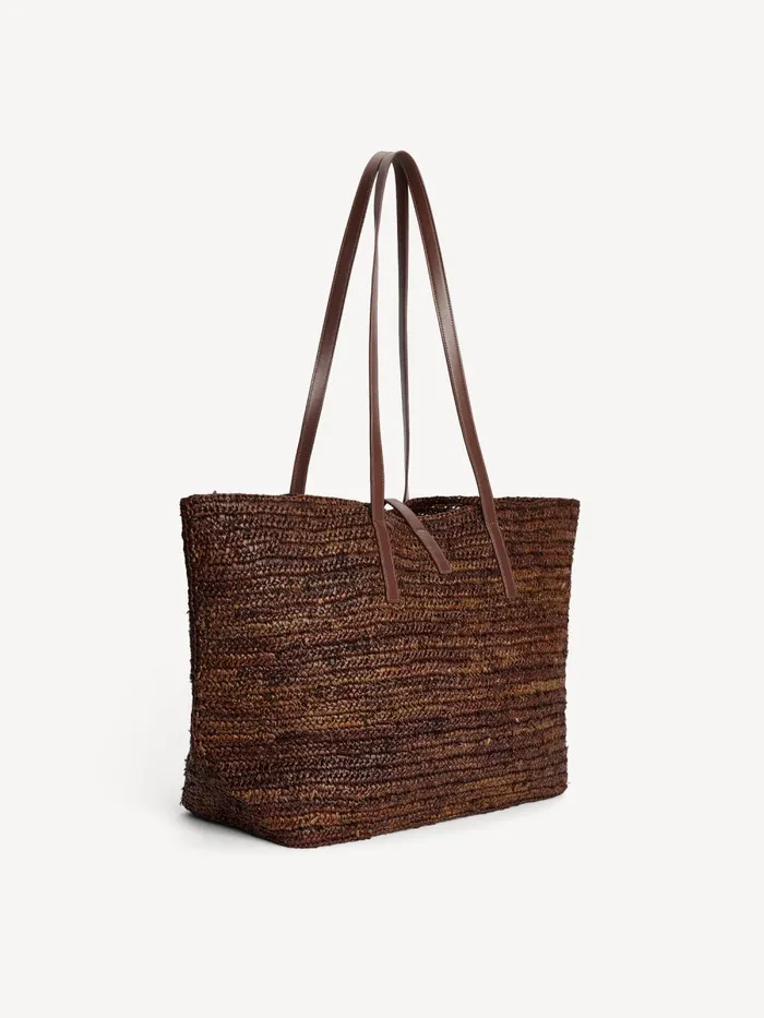 Palla Straw Tote Bag Bison Women By Malene Birger Bags