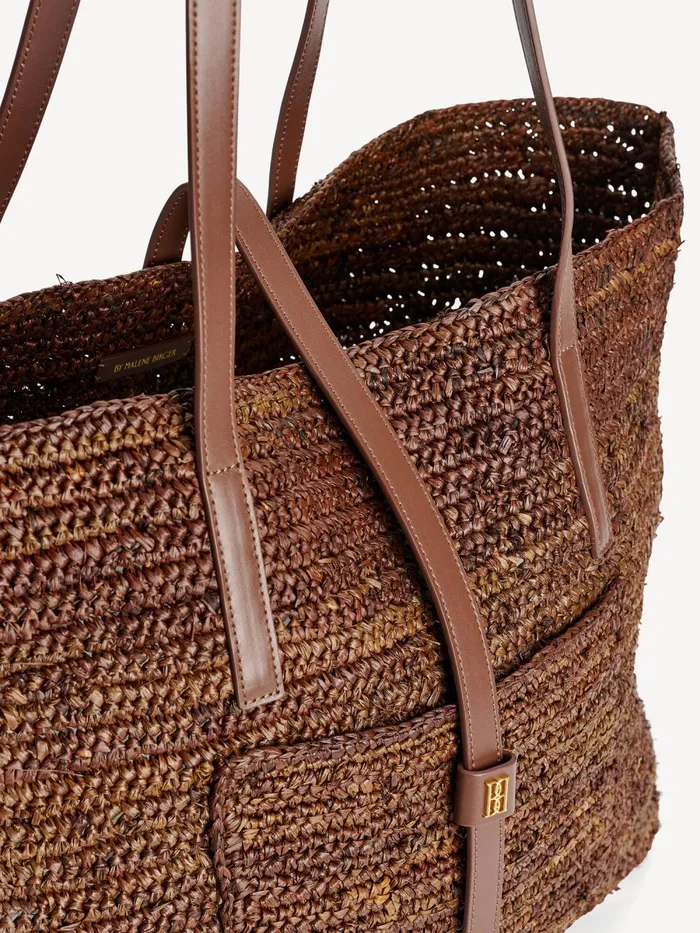 Palla Straw Tote Bag Bison Women By Malene Birger Bags