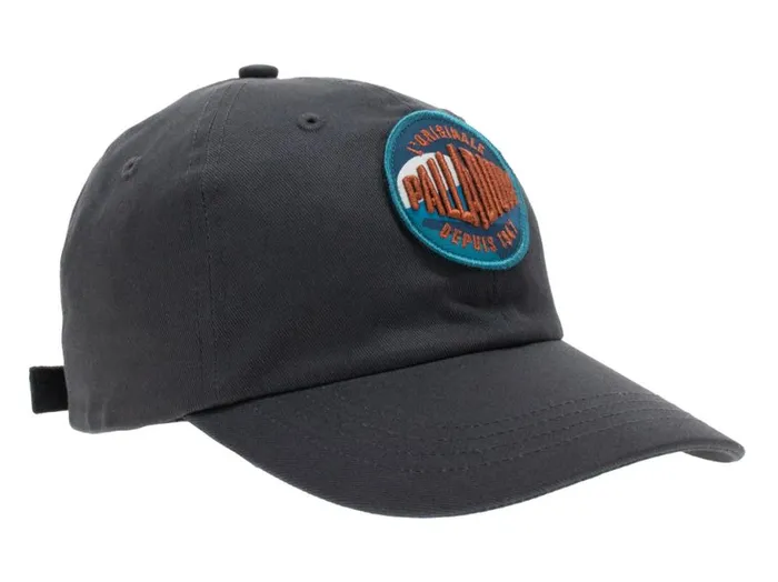 PALLADIUM OASIS PATCHES CAP Dark Grey WomenMen Hats PALLADIUM OASIS PATCHES CAP Dark Grey WomenMen Hats