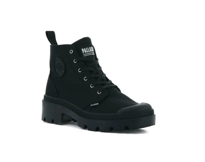 PALLADIUM PALLABASE TWILL Blackblack Women Heel Boots PALLADIUM PALLABASE TWILL Blackblack Women Heel Boots