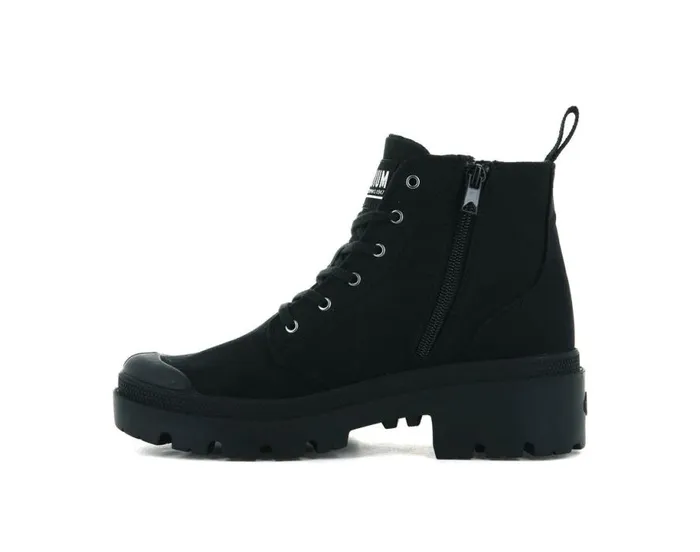 PALLADIUM PALLABASE TWILL Blackblack Women Heel Boots PALLADIUM PALLABASE TWILL Blackblack Women Heel Boots