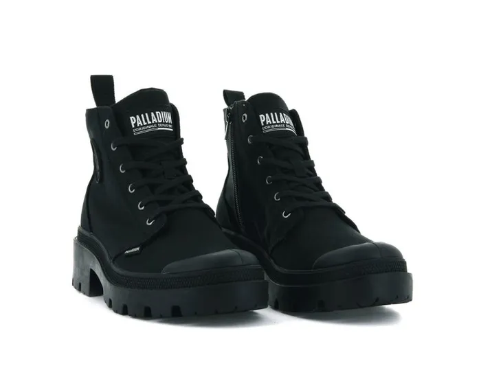 PALLADIUM PALLABASE TWILL Blackblack Women Heel Boots PALLADIUM PALLABASE TWILL Blackblack Women Heel Boots