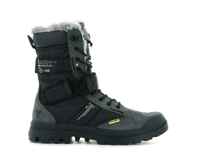PALLADIUM PAMPA EUROPA TACTICAL X DESTINY Blackraven Kids Boots