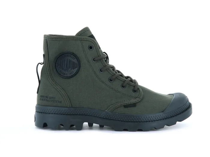 PALLADIUM PAMPA HI HTG SUPPLY Olive Night Kids Boots
