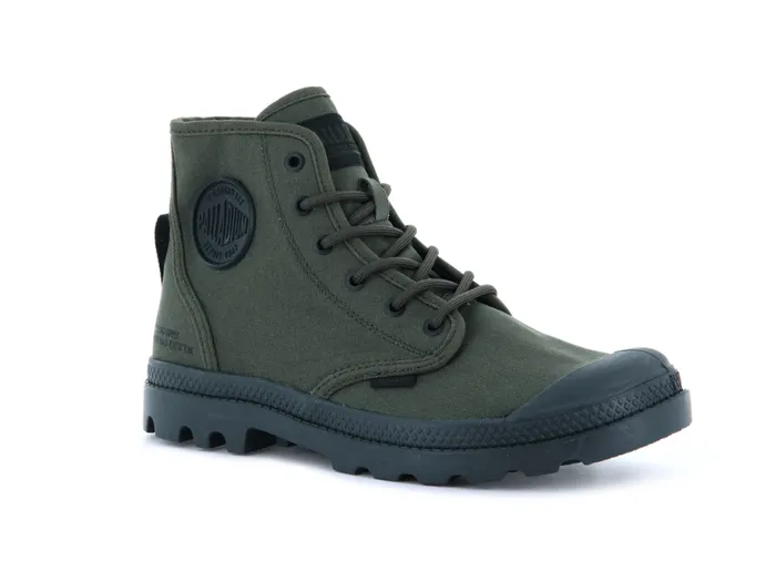 PALLADIUM PAMPA HI HTG SUPPLY Olive Night Kids Boots PALLADIUM PAMPA HI HTG SUPPLY Olive Night Kids Boots