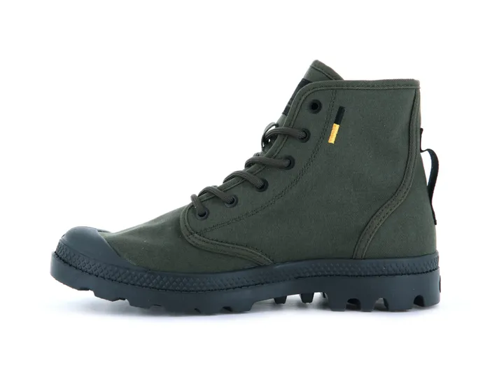 PALLADIUM PAMPA HI HTG SUPPLY Olive Night Kids Boots PALLADIUM PAMPA HI HTG SUPPLY Olive Night Kids Boots