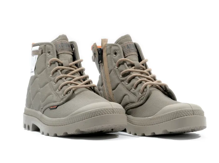 PALLADIUM PAMPA REQUILTED Military Olive Women Boots PALLADIUM PAMPA REQUILTED Military Olive Women Boots