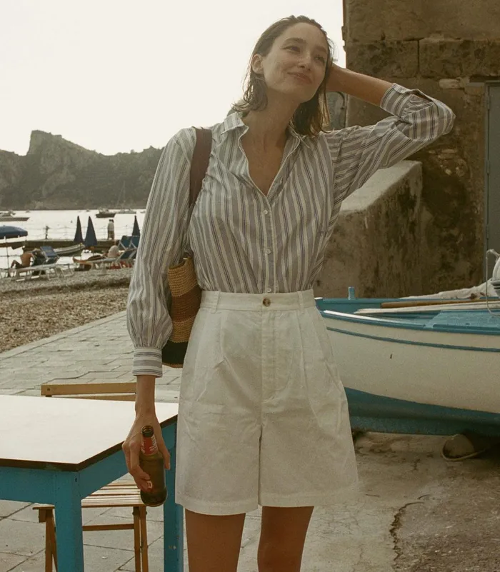Pants and Shorts Women DEN Danette Short Salt Pants and Shorts Women DEN Danette Short Salt