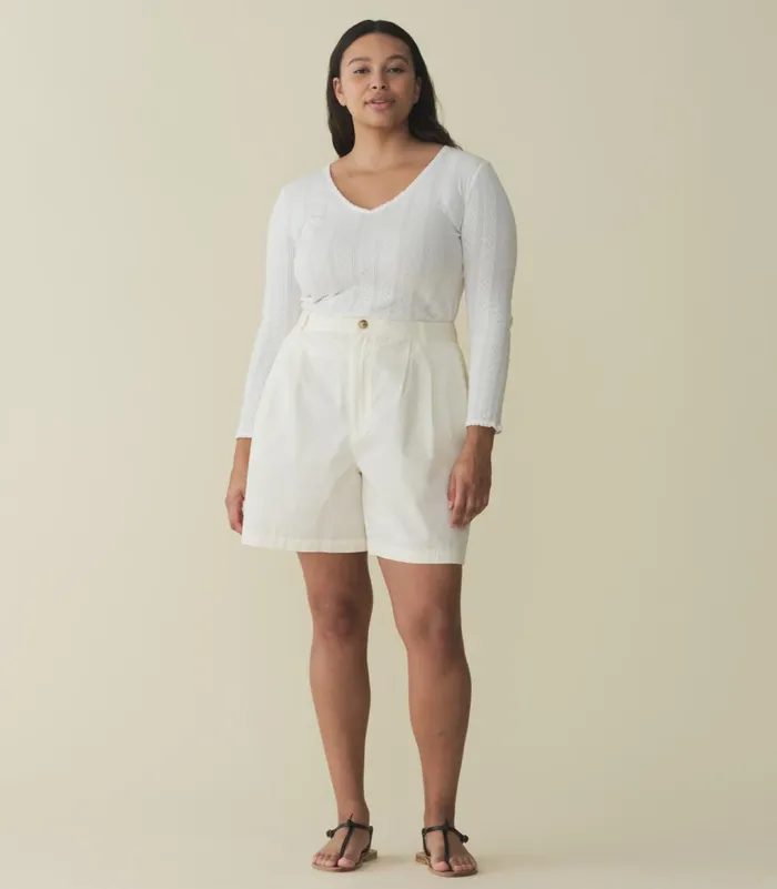 Pants and Shorts Women DEN Danette Short Salt Pants and Shorts Women DEN Danette Short Salt