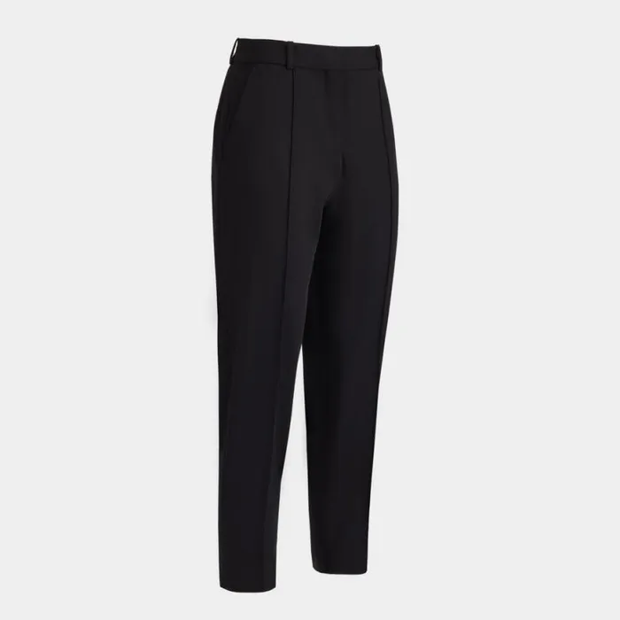 Pants and Shorts Women GFORE HIGH WAISTED FINE WOOL TWILL TAPERED TROUSER Onyx Pants and Shorts Women GFORE HIGH WAISTED FINE WOOL TWILL TAPERED TROUSER Onyx