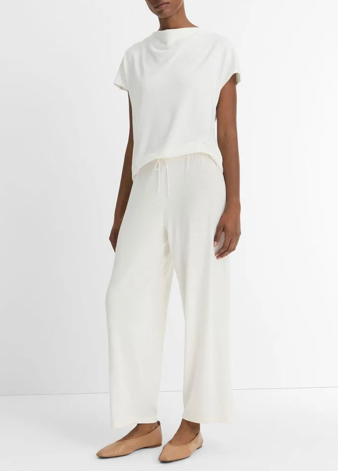 Pants and Shorts Women Vince Cropped Lounge Pant Bone Pants and Shorts Women Vince Cropped Lounge Pant Bone