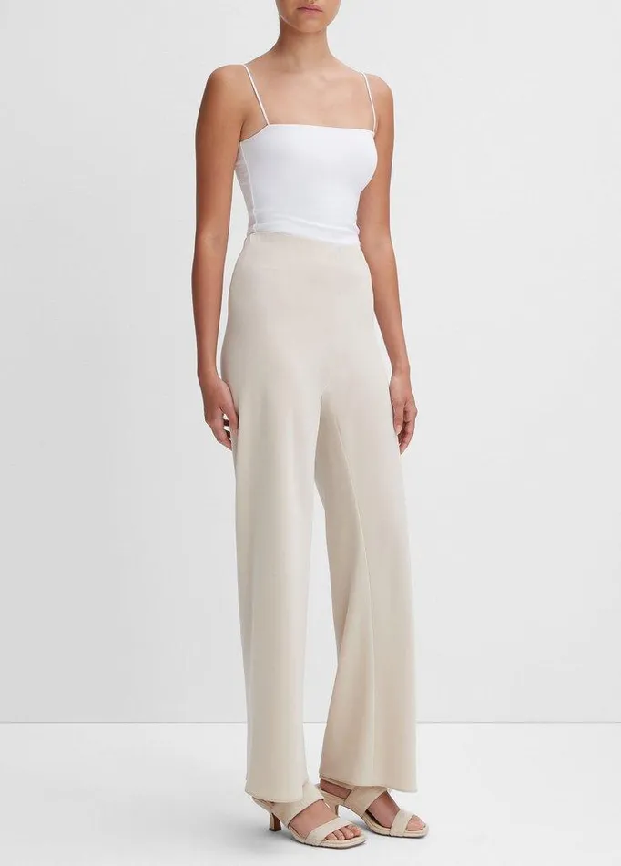Pants and Shorts Women Vince HighWaist Crepe Bias Pant Shell Pants and Shorts Women Vince HighWaist Crepe Bias Pant Shell