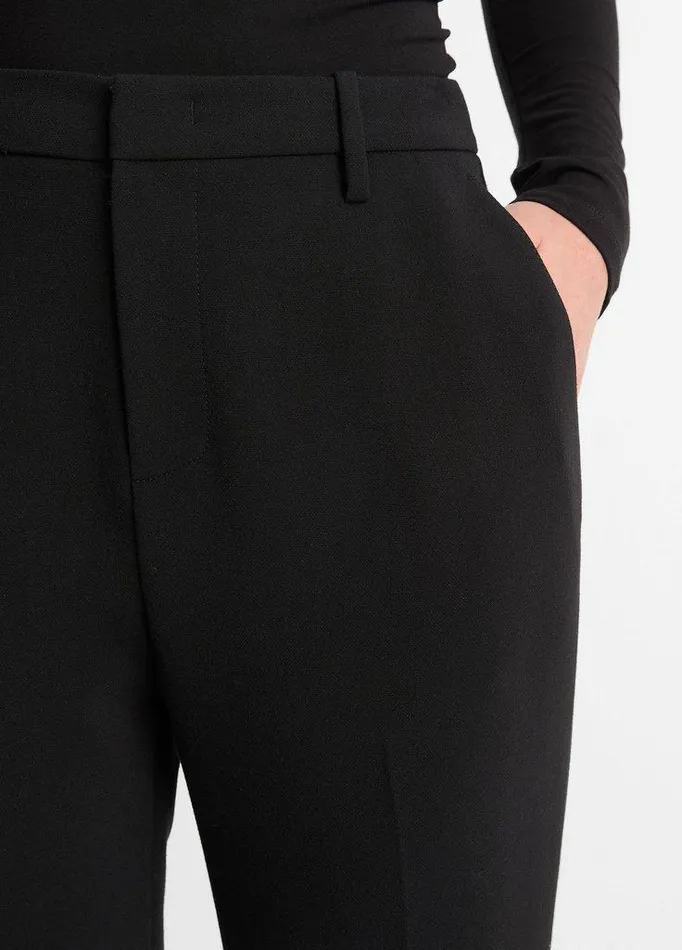Pants and Shorts Women Vince MidRise Tailored Flare Pant Black Pants and Shorts Women Vince MidRise Tailored Flare Pant Black