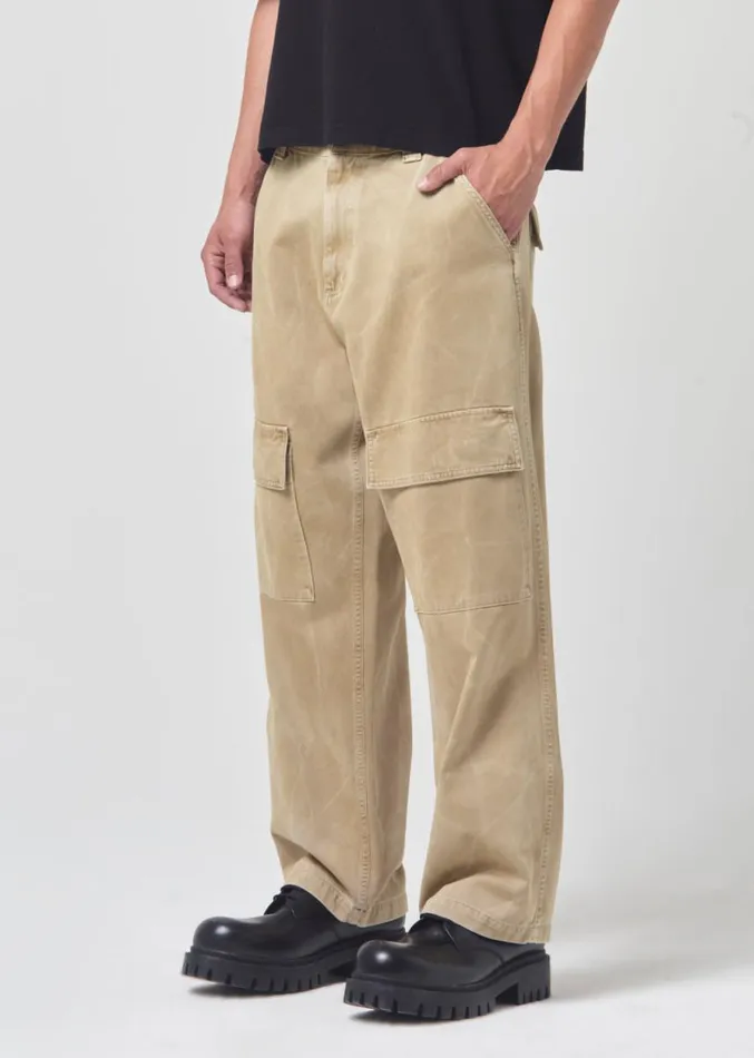 Pants Men Agolde Casper Cargo In Jasper Twist