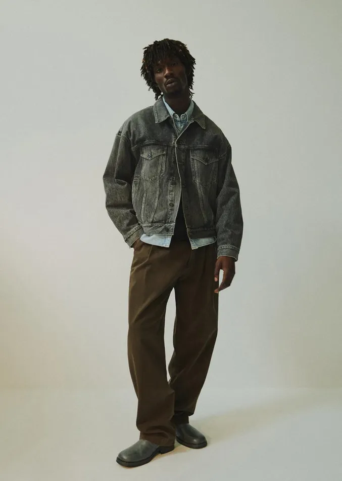 Pants Men Agolde Slater Trouser In Varnish