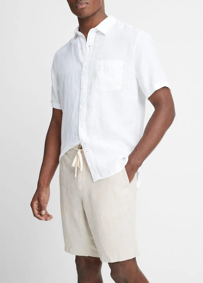 Pants Men Vince Lightweight Hemp Short Pumice Rock Pants Men Vince Lightweight Hemp Short Pumice Rock
