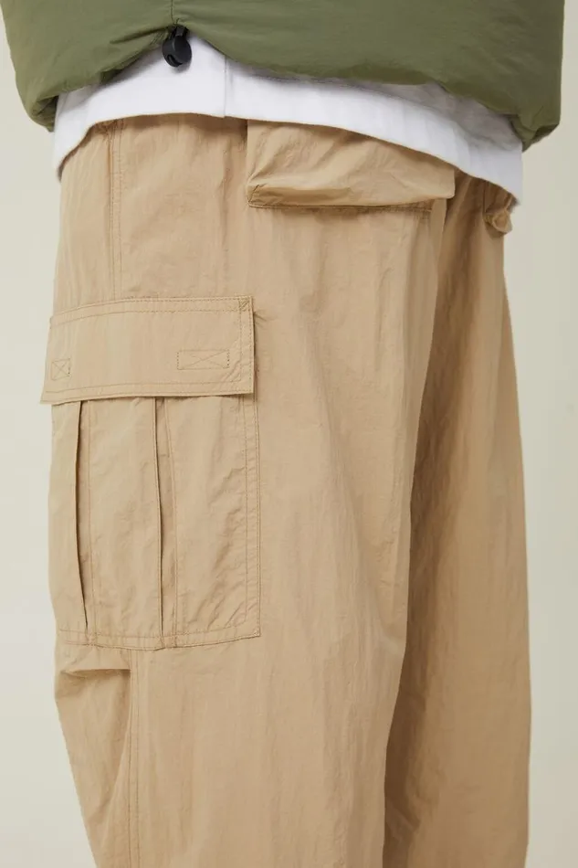 Parachute Tech Cargo Pant Sand Cargo Men Cotton On Pants
