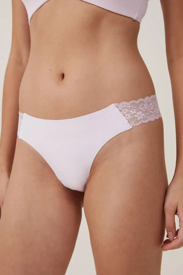 Party Pants Seamless GString Brief Soft Rose Women Cotton On Panties Party Pants Seamless GString Brief Soft Rose Women Cotton On Panties
