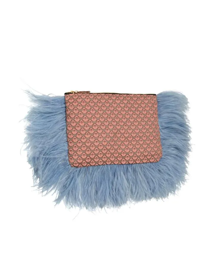 Party Pochette Tulip Pale Pink Women La Double J Bags and Pochettes Party Pochette Tulip Pale Pink Women La Double J Bags and Pochettes