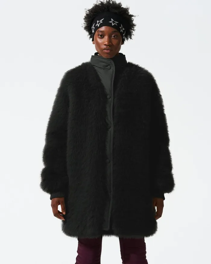 Perfect Moment Jackets Faux Fur Coat Black 8211 Women
