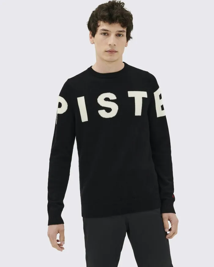 Perfect Moment Knitwear Piste Merino Wool Sweater Black 8211 Men