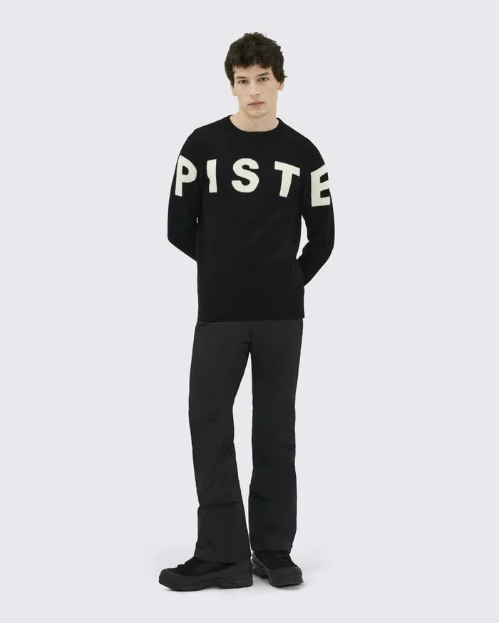 Perfect Moment Knitwear Piste Merino Wool Sweater Black 8211 Men